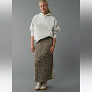 American Eagle Leopard Maxi skirt